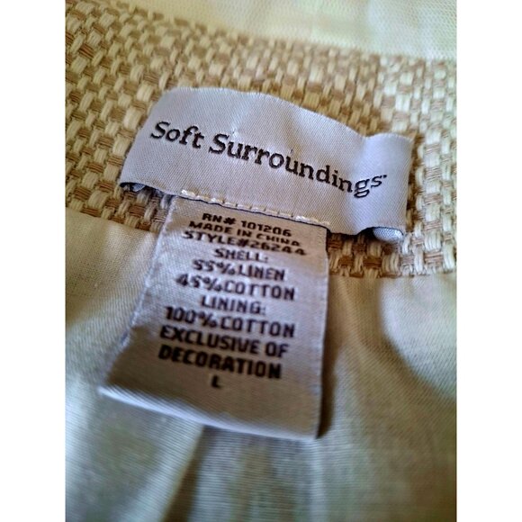 Soft Surroundings Textured Women's Open-Front Blazer with Frayed Hem & White Ruf - Picture 10 of 12